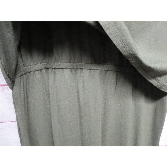 J. Jill Green Kale Button Up Shirt Style Dress Size Small NWT Comfortable - Picture 5 of 9